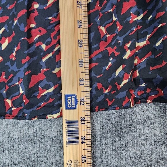 ba&sh Phoebe Midi Skirt Size Large 8 Multicolored Print Satin Career - Picture 11 of 16